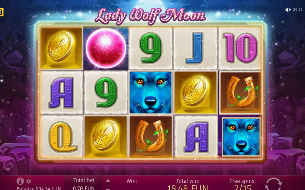 Free Spins round in progress after a retrigger