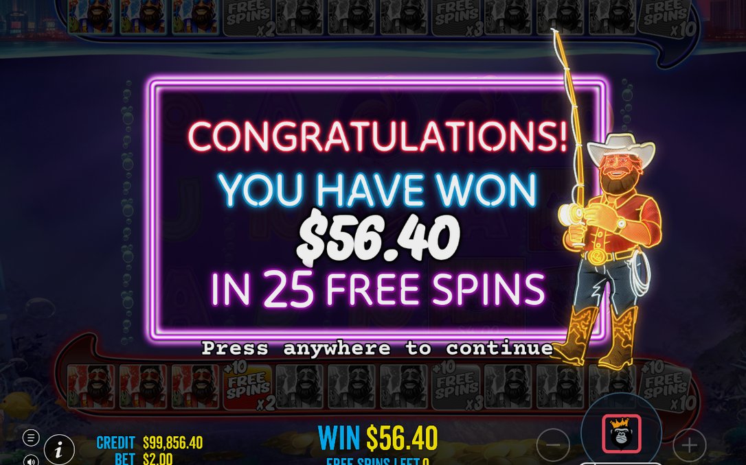 Win display after a line pays from the leftmost reel